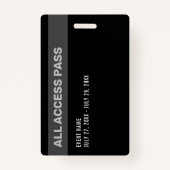 VIP Gold All Access Concert Badge (Achterkant)