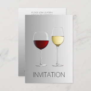 Vip Invitation du Club Vip de Vin Rouge blanc