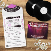 VIP-kaartje voor muziekopnames met RSVP-bruiloft