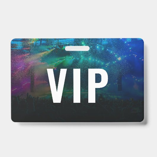 VIP met QR Code en Foto Horizontale ID Badge (Voorzijde)