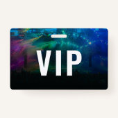 VIP met QR Code en Foto Horizontale ID Badge (Voorkant)