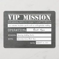 Vip Mission Funny Best Man Voorstel