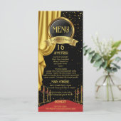 VIP, Red Carpet Birthday, Hollywood Birthday Menu (Staand voorkant)