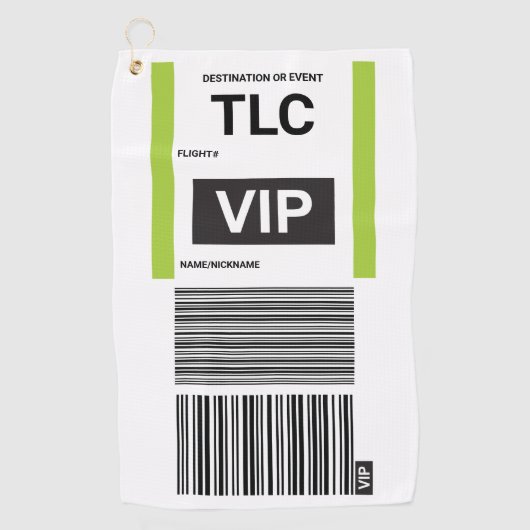 VIP REIS GOLF HANDDOEK (Voorkant)