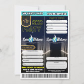 VIP-schaatsfeestuitnodigingen Kaart (Voorkant)