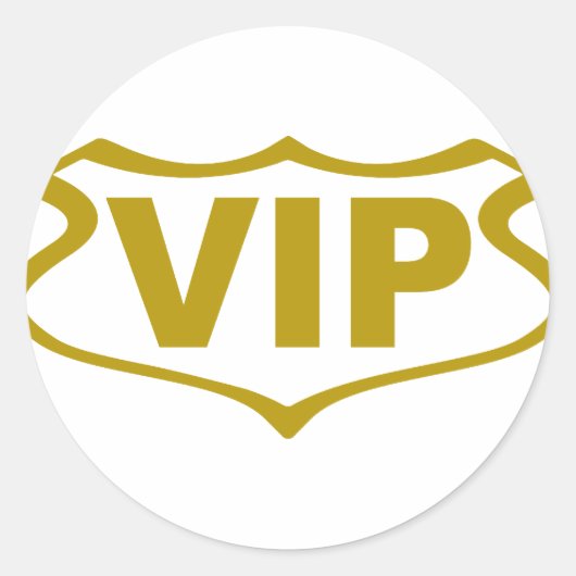 Vip-shield-.png Ronde Sticker (Voorkant)