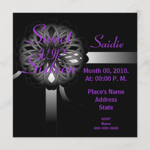 VIP Sweet Sixteen Cadeauuitnodiging - Aanpassen Kaart