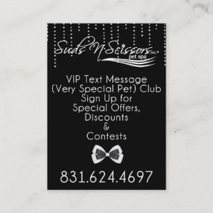 VIP Text Club Visitekaartje