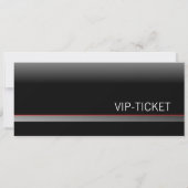 VIP-TICKET Einladungskarten (rot) Kaart (Achterkant)