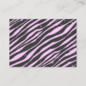 VIP Ticket Zebra Glam Paarse tafelkleppen (Achterkant)