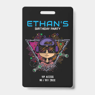 VIP-toegang verjaardagsfeestje Badge