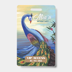 VIP-toegangspas Verjaardagsfeestje Badge
