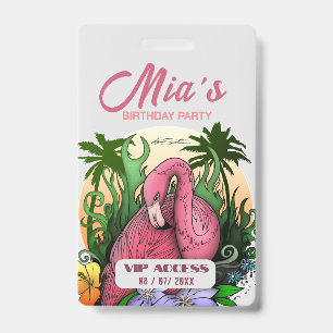 VIP-toegangspasje voor Birthday Party Badge
