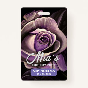VIP-toegangspasje voor Birthday Party Badge
