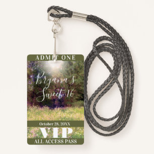 VIP-toegangspasje voor Bosbomen in het voorjaar Badge