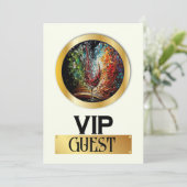 VIP-toelatingsuitnodiging Kaart (Staand voorkant)