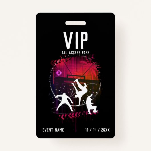 VIP van Breakers Al Toegang pas Badge (Voorkant)