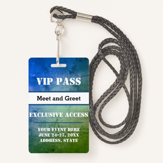 VIP van de gebeurtenis Uitsluitend Toegang Douane Badge (Voorkant met draagriem)