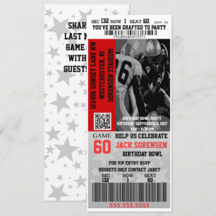 VIP van de geboorte VIP van het Football Ticket Sp Kaart