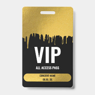 VIP van het concertfestival Al Naam van de Douane Badge