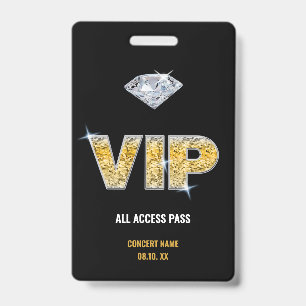 VIP van het concertfestival Al Naam van de Douane Badge