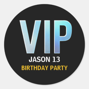 VIP Verjaardagsfeest, VIP Pass Ronde Sticker