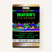 VIP VIDEO GAMER GAME ALL ACCESS Gold Pass Badge (Voorkant)