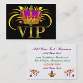 VIP Visitekaartje / Pass / Uitnodiging (Voorkant / Achterkant)