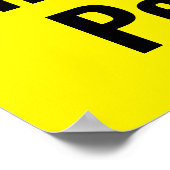 VIP Visueel beperkte persoon Poster (Hoek)