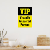 VIP Visueel beperkte persoon Poster (Keuken)