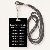 VIP Voetbal Lanyard Badge (Achterkant met draagriem)