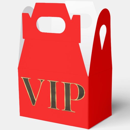 VIP Zwart Goud Rood Favoriet Cadeaubox Bedankdoosjes (Open)