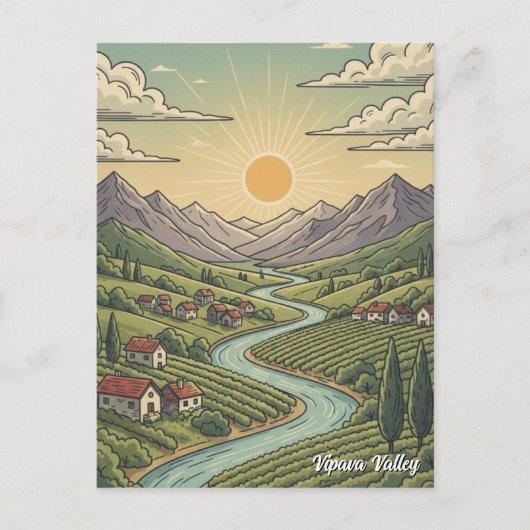 Vipava Valley, Slovenië Briefkaart (Voorkant)