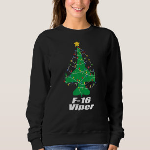 Viper Kerstmis F 16 Jet Fighter souvenir en Figh Trui