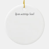 Viper Rolling Shot-kerstversieringen Keramisch Ornament (Achterkant)