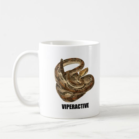 Viperactive Rattle Snake Waterverf Koffiemok (Links)