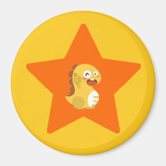 VIPKID Dino Magnet Star Magneet (Voorkant)