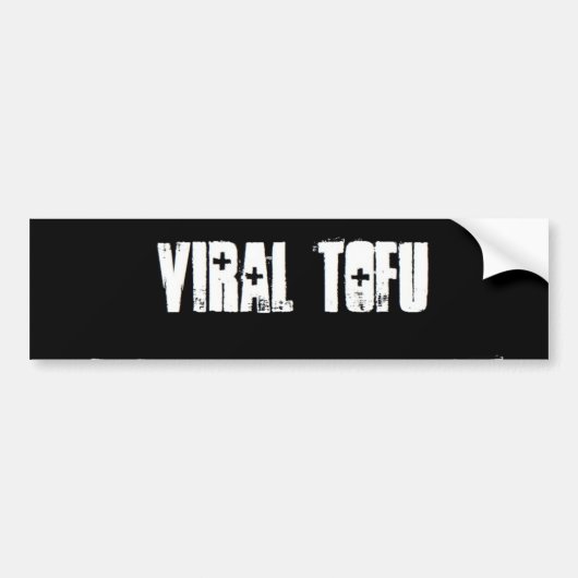 Viral Tofu Bumpersticker (Voorkant)