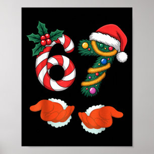 Virale 67 Suikerstokken Kerstboom Met Hand Holi Poster