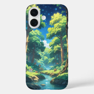 Virale anime natuur iPhone 16 hoesje
