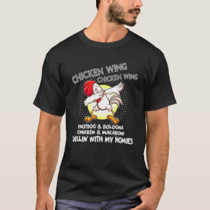 Virale Kippenvleugel Kippenvleugel Hotdog Bologna T-shirt