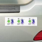 Virale microben bumpersticker (Op auto)