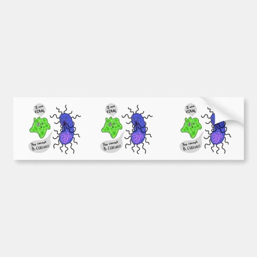 Virale microben bumpersticker (Voorkant)