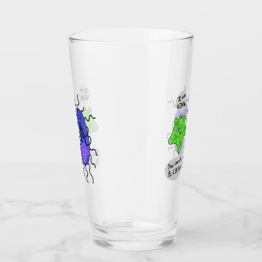 Virale microben glas (Rechts)