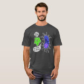Virale microben t-shirt (Voorkant volledig)