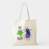 Virale microben tote bag (Achterkant)