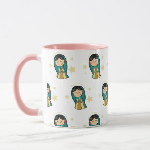 Virgen de Guadalupe Cartoon Koffie Mok