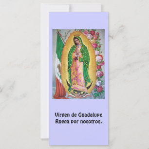 Virgen de Guadalupe Kaart van Spaans Prayer