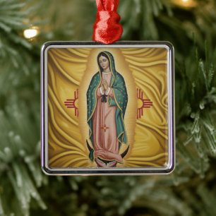 Virgen de Guadalupe - New Mexico Metalen Ornament