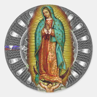  VIRGEN DE GUADALUPE-PRODUCTEN RONDE STICKER